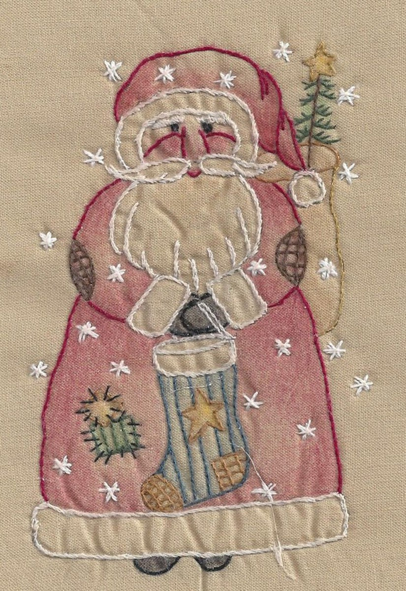 Santa With Sock Tea Dye