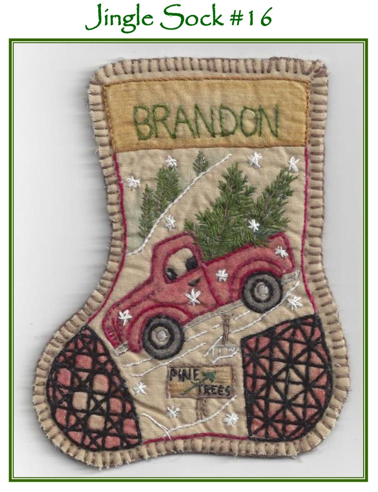 Jingle Sock Santas Truck