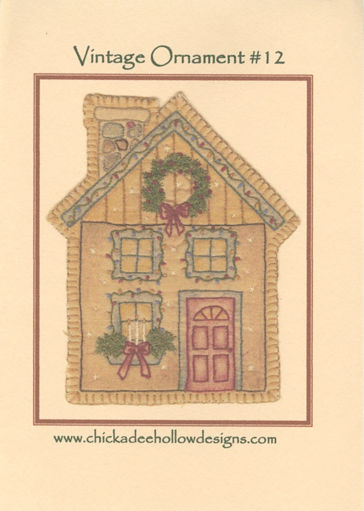 Vintage Christmas Ornament Christmas House