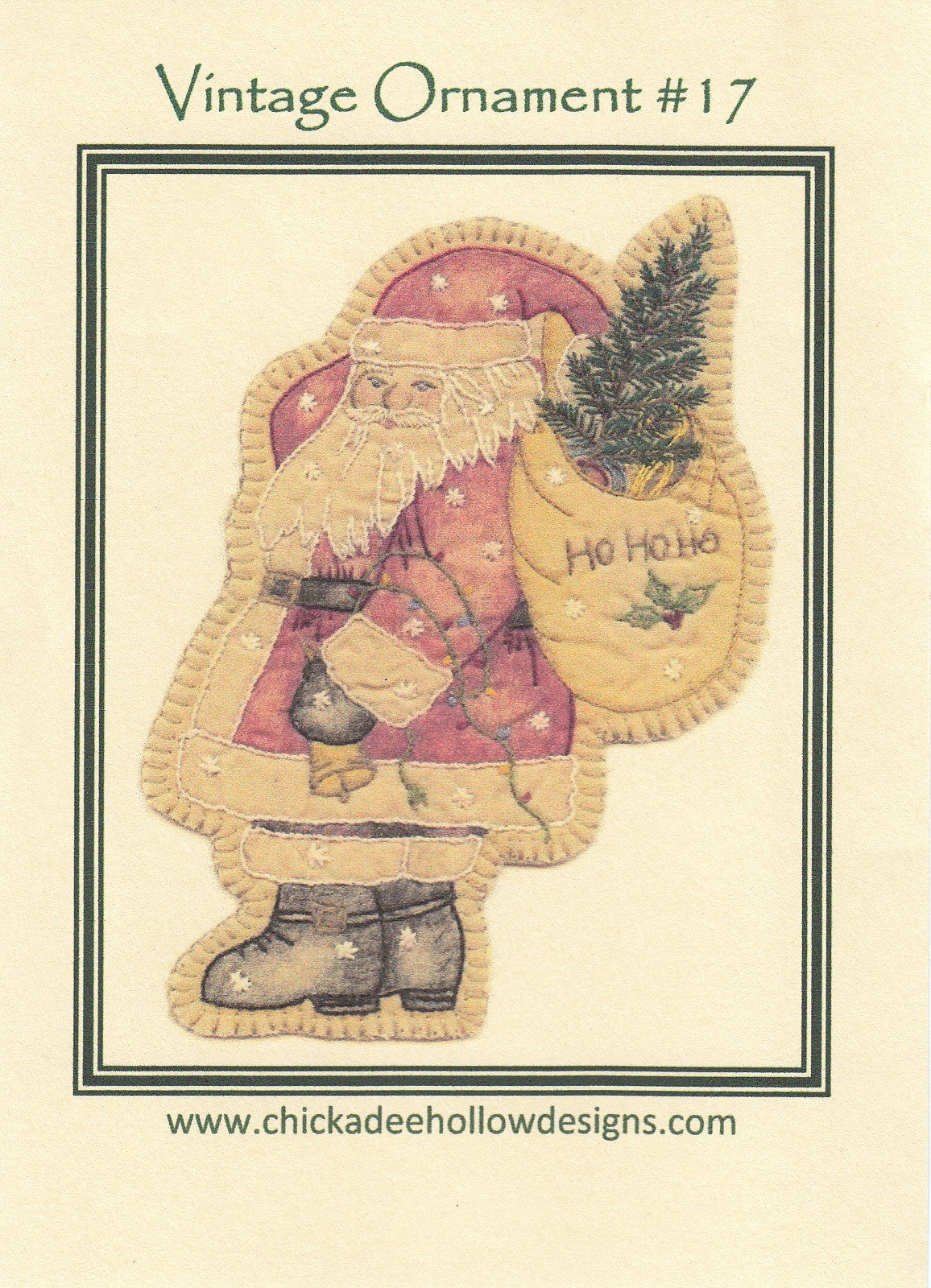 Vintage Christmas Ornament Santa