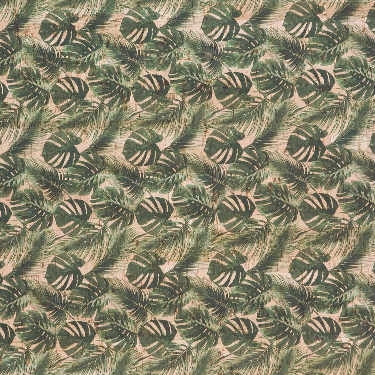 Palm Leaves Cork 5 Yards