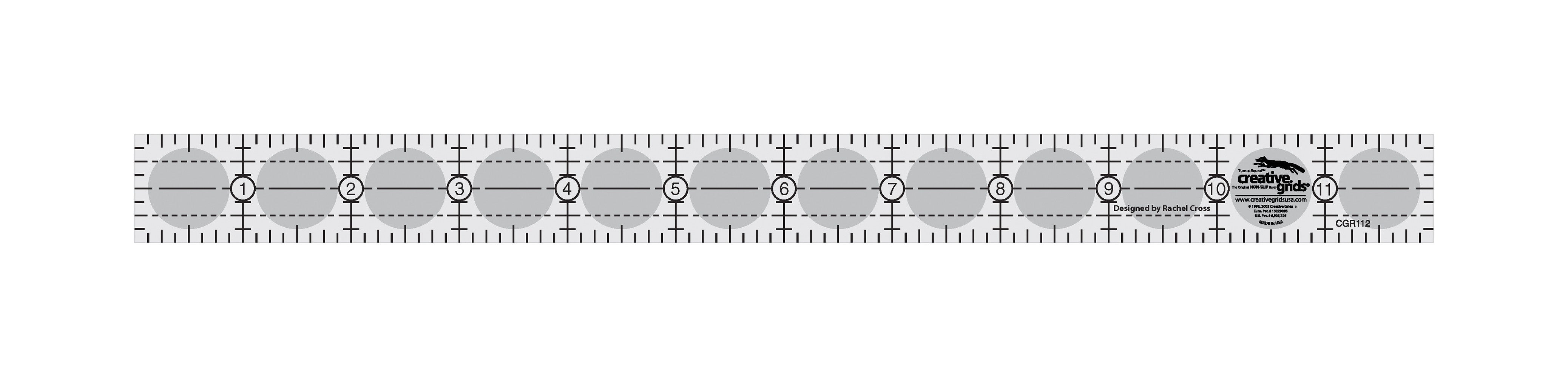 Creative Grids Quilt Ruler 1in x 12in Rectangle