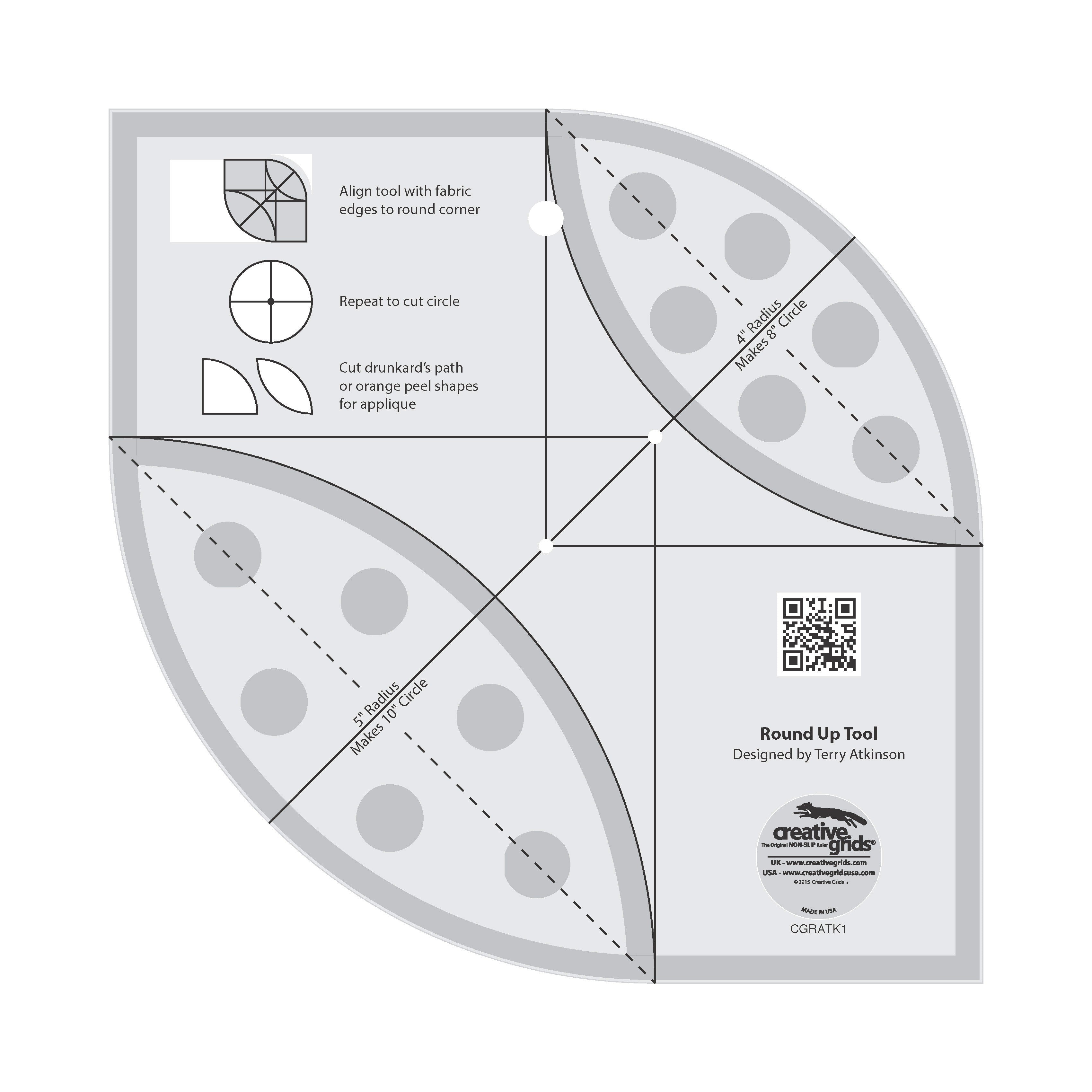 Creative Grids Quilt Ruler Round Up Tool