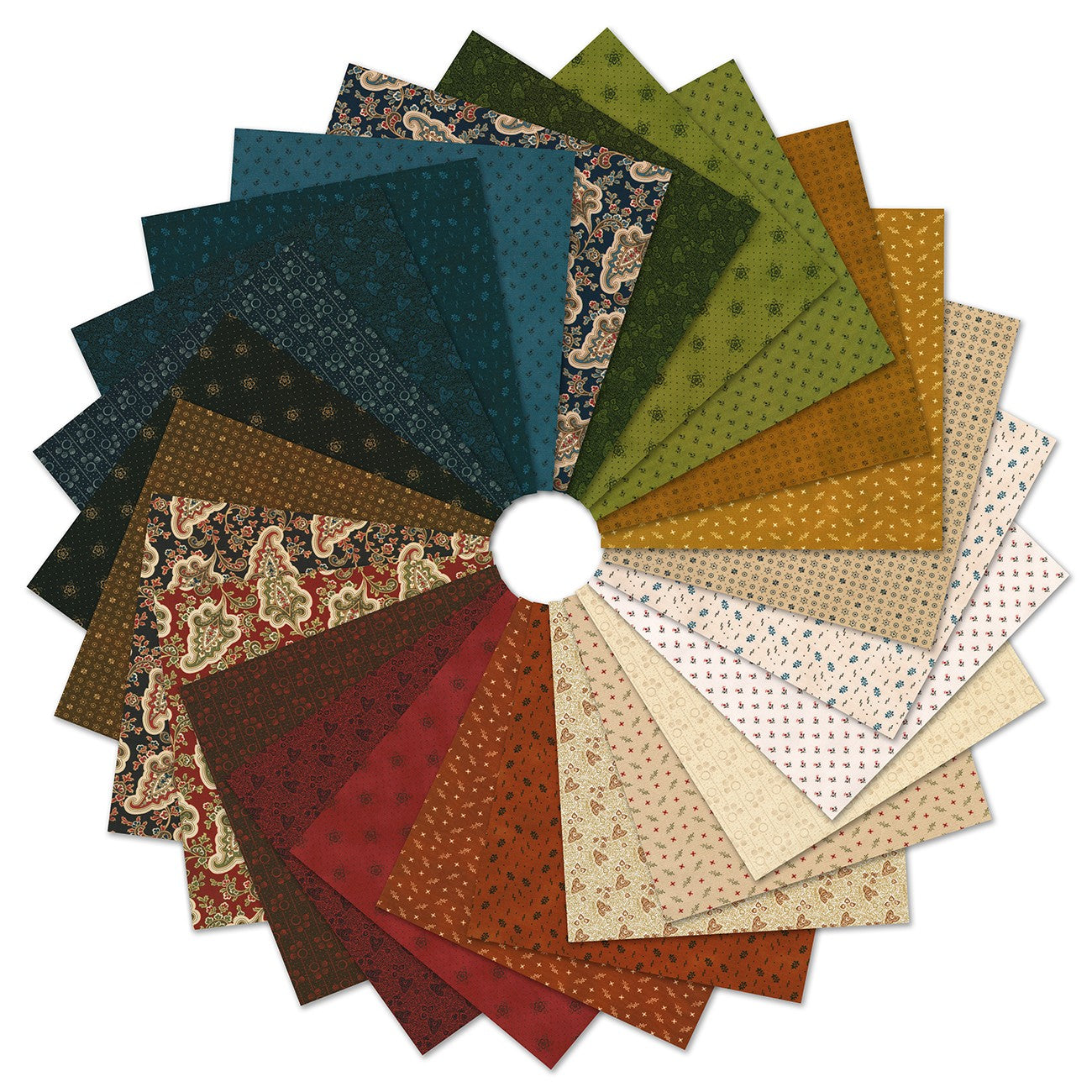 5in Squares, Threads of the Past 42pcs/bundle
