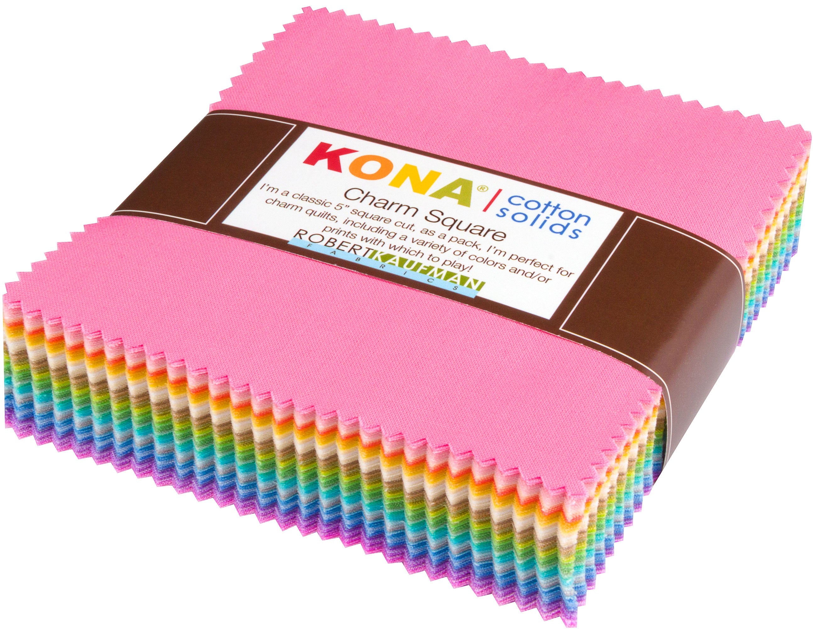 5in Squares Kona Cotton Solids Pastel Colorstory 101pcs
