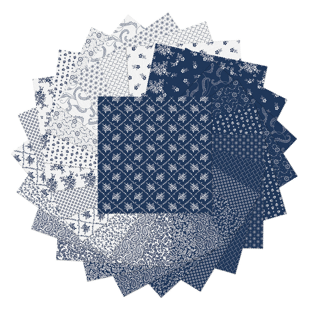 Classic Keepsakes in Blue 10in Squares, 42pcs/bundle