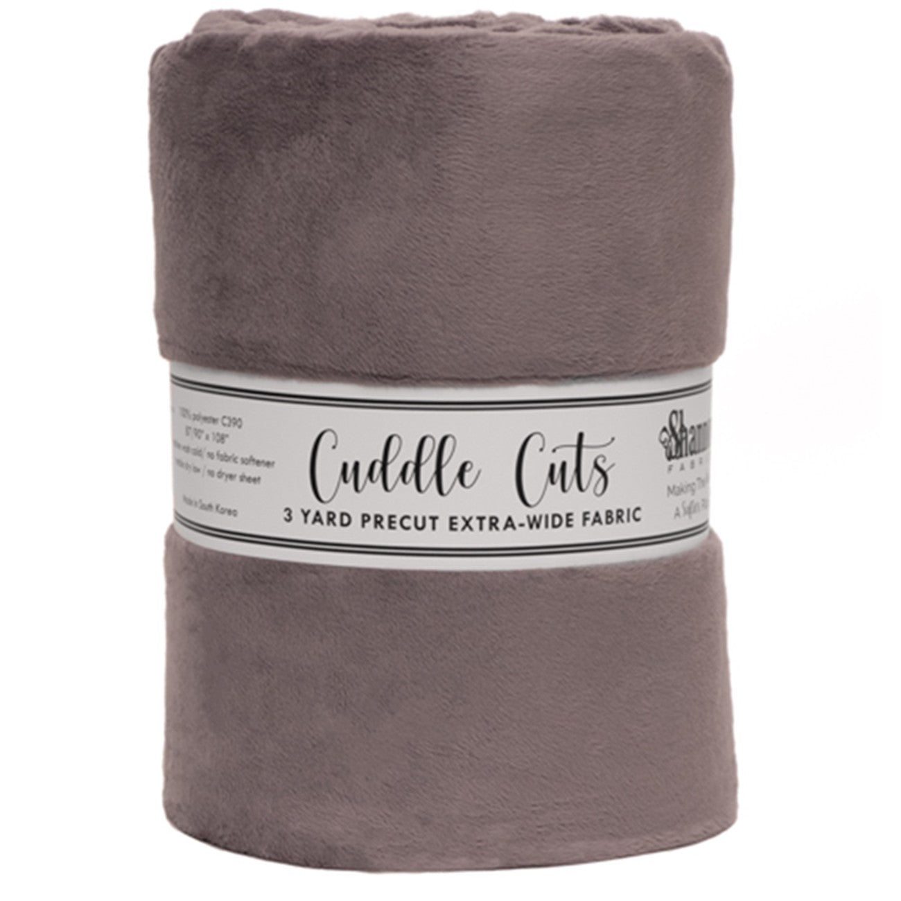 Charcoal 3 Yard 110in Cuddle Cut