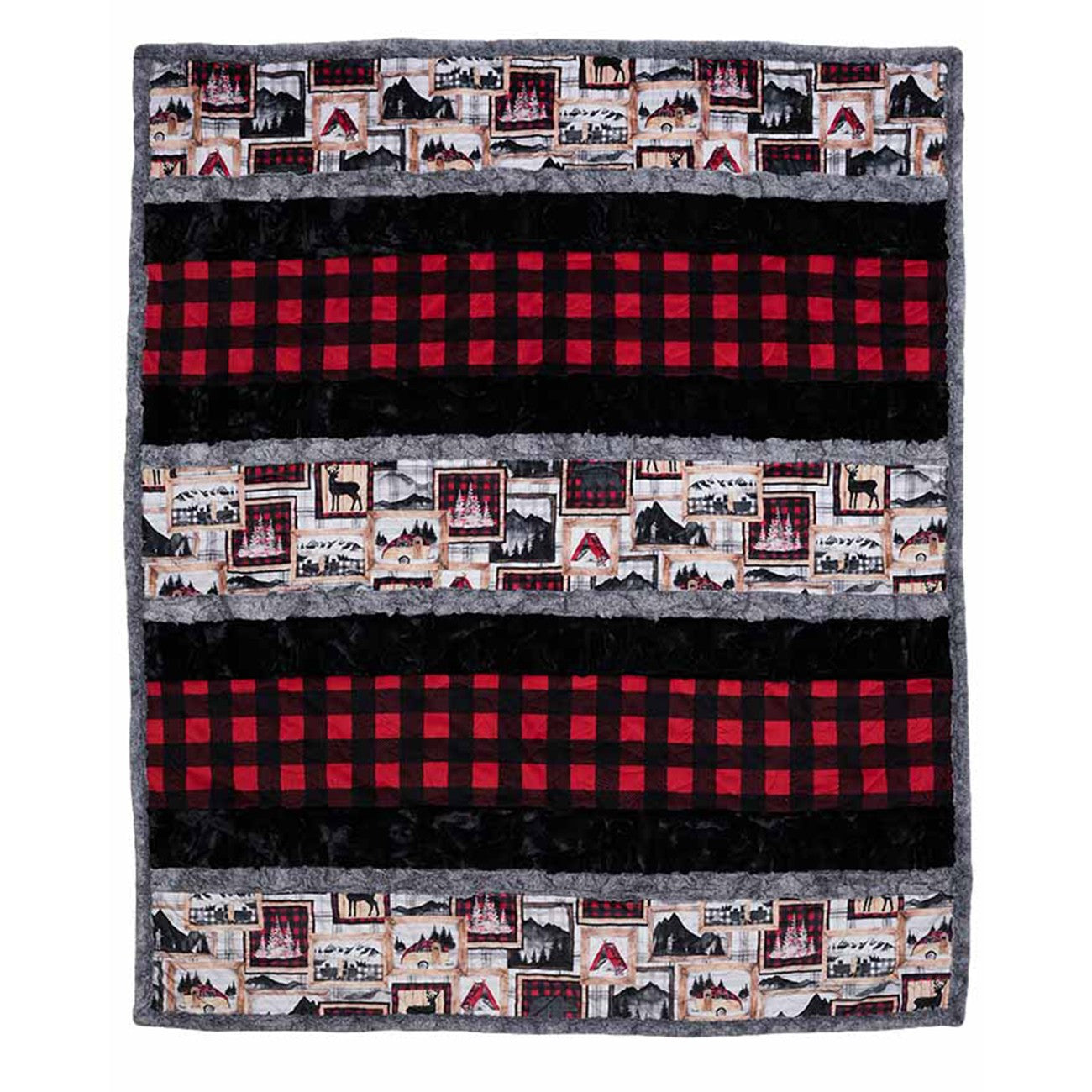 Lumber-Jacked Crazy 8 Cuddle Kit 58x68in