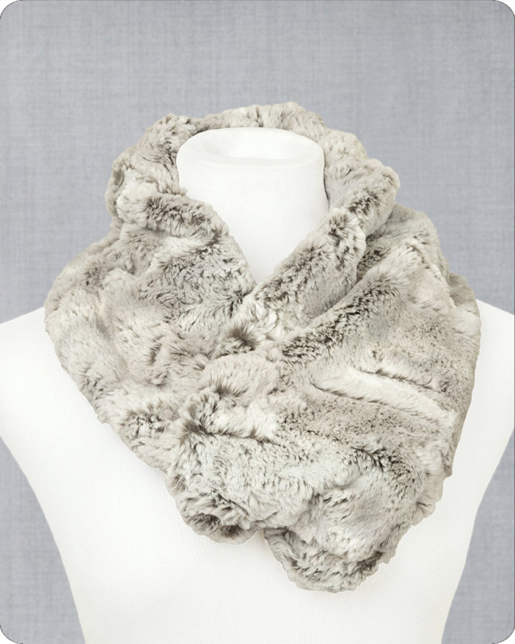 Infinity Scarf Kit Silver Fox 19in x 36in