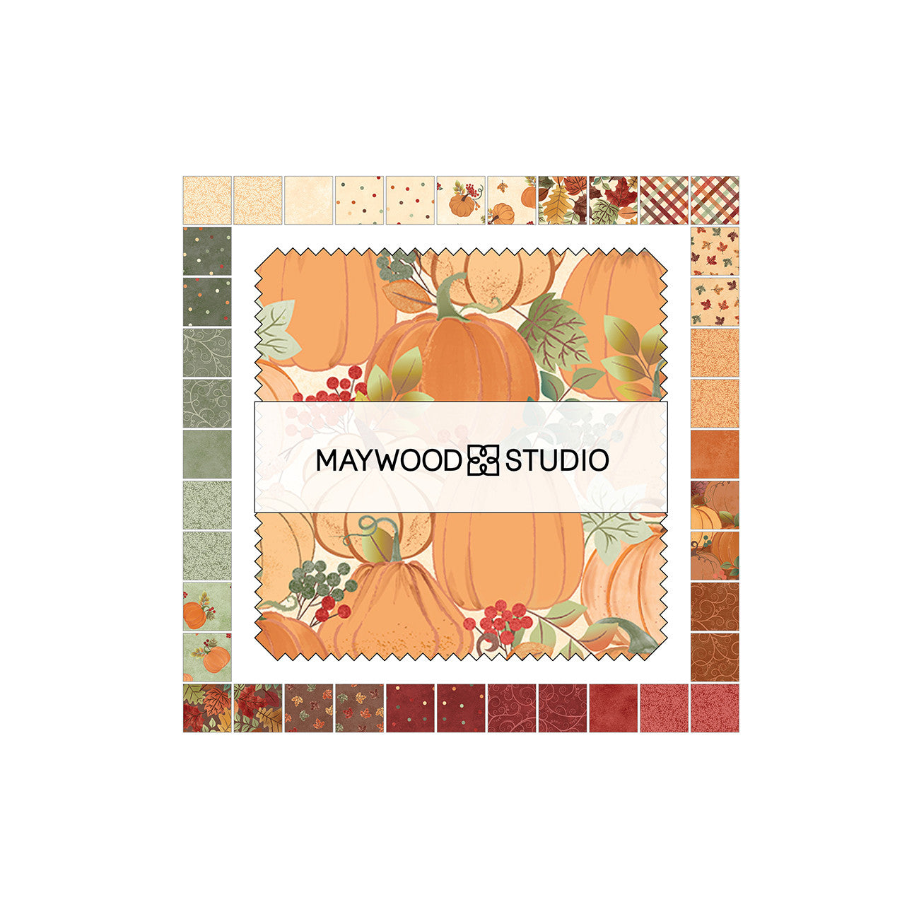5in Squares Hello Autumn, 42pcs/bundle