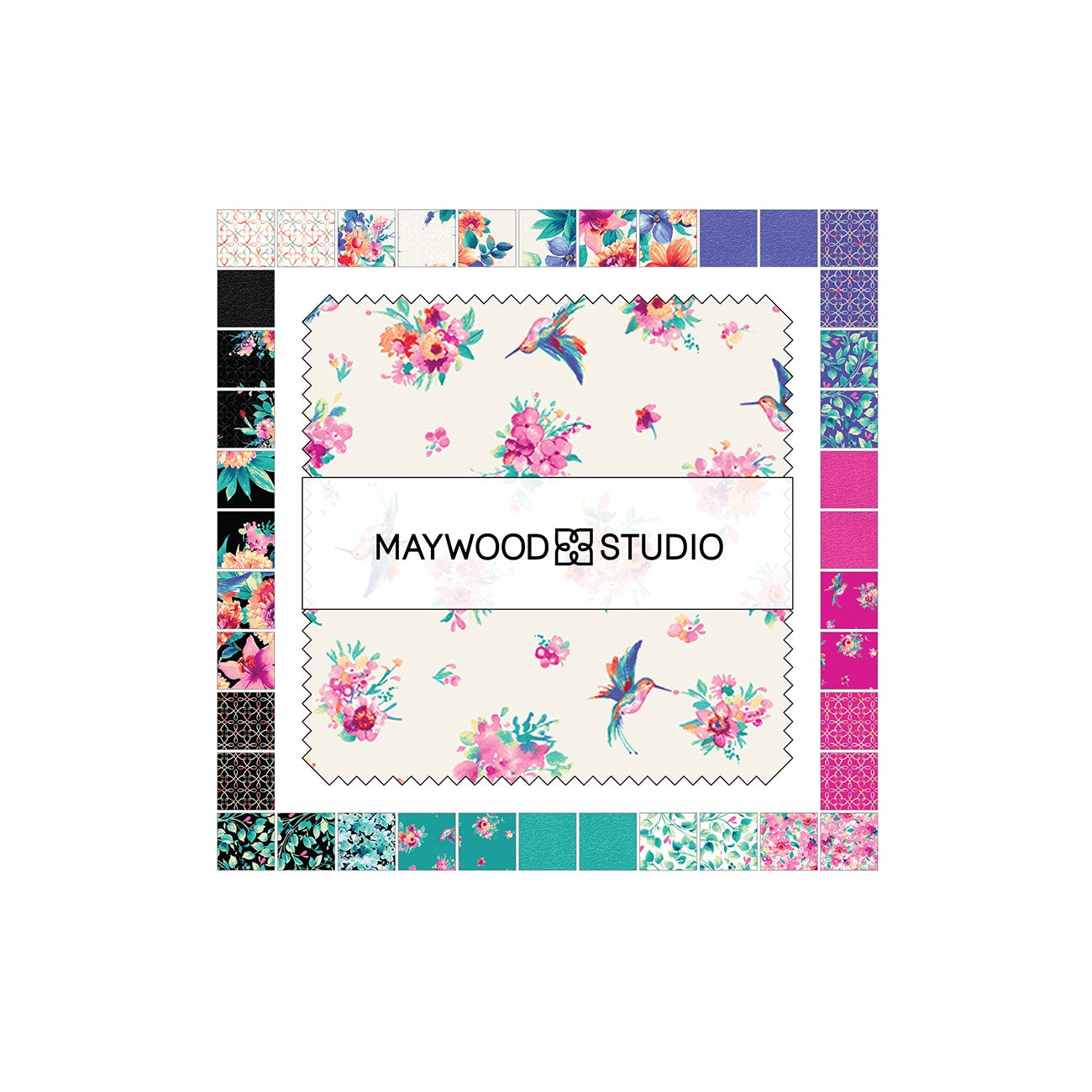 5in Squares Summer buzz, 42pcs/bundle