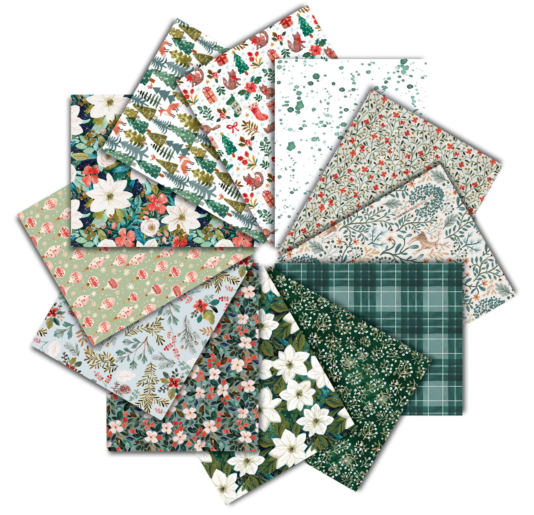 Baby It'S Cold Fat Quarter Packs, 12 Colors