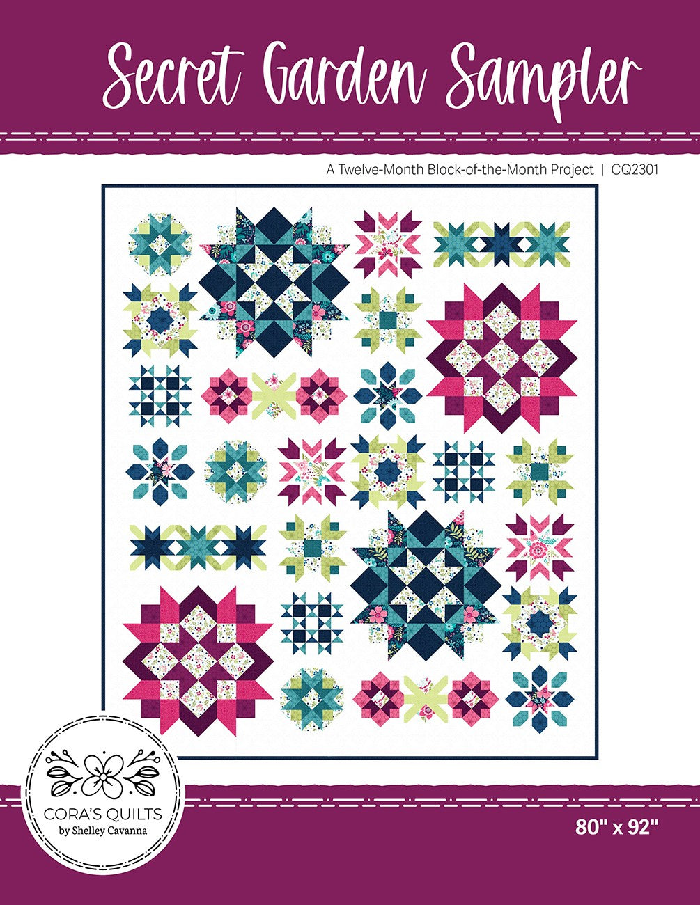 Secret Garden Block-of-the-Month Quilt Pattern