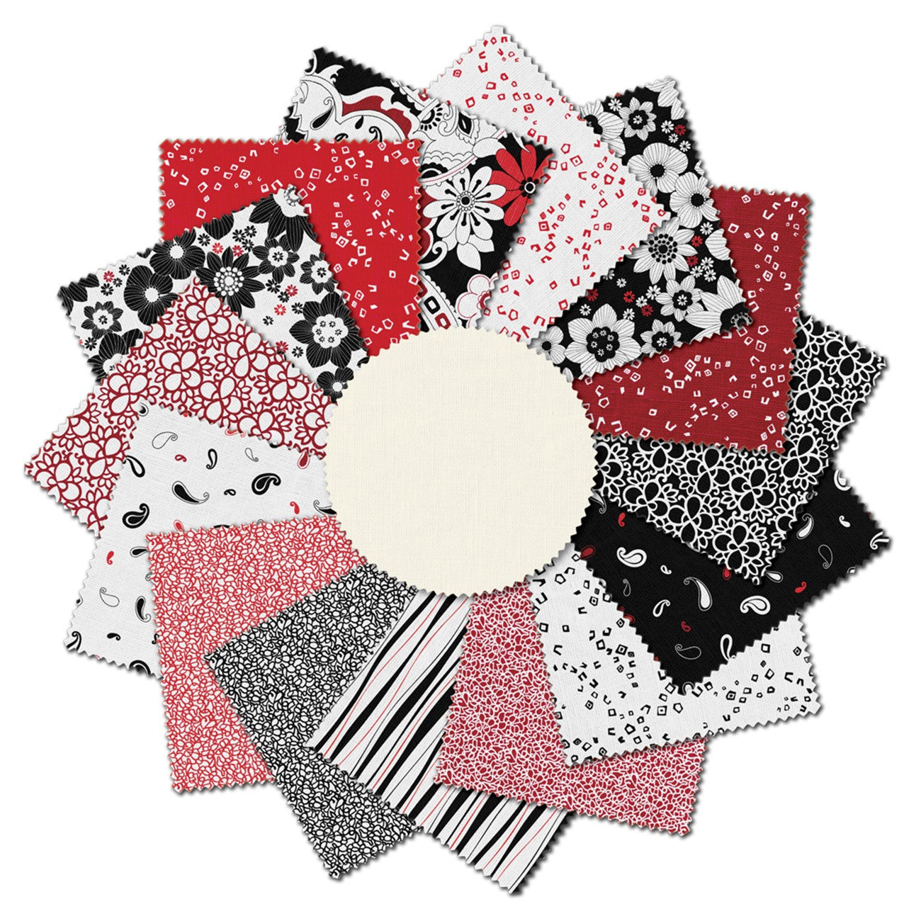 Fat Quarter Crimson Royale, 15pcs/bundle