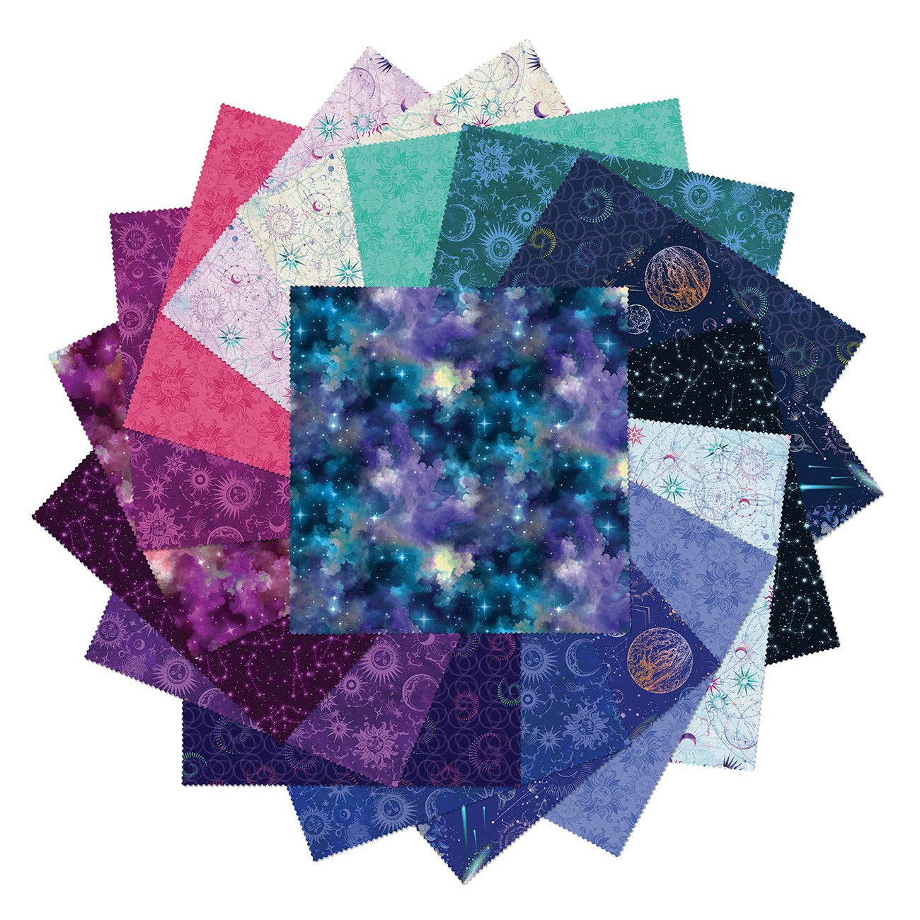 10in Squares Celestial Skies, 42pcs/bundle