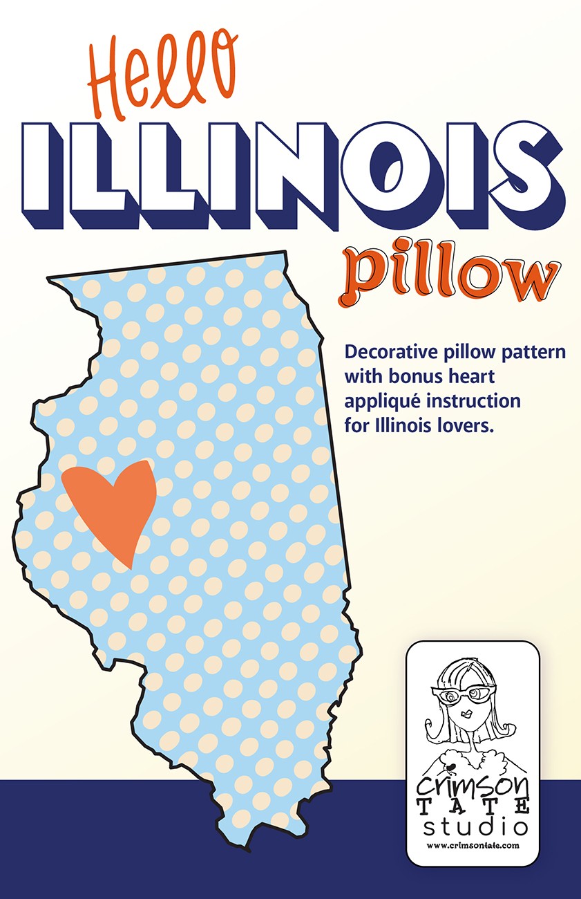 Hello Illinois Pillow Pattern