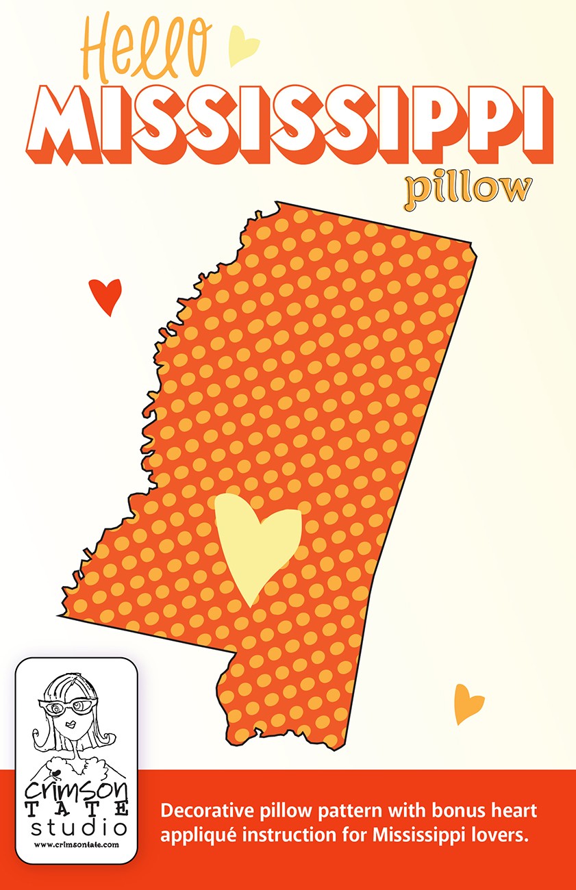 Hello Mississippi Pillow Pattern