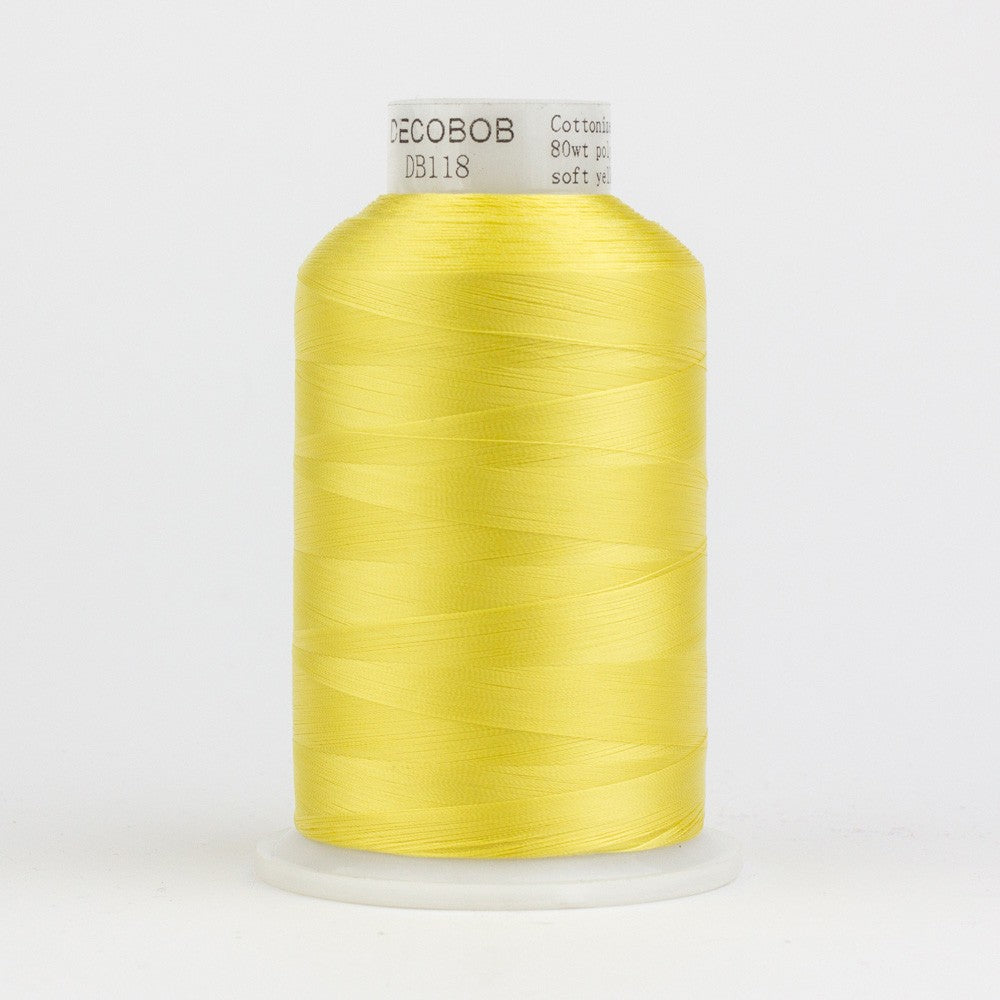 DecoBob Cottonized Polyester 80wt 6000m Soft Yellow