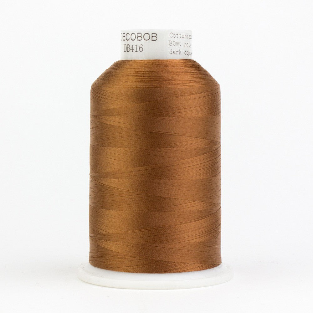 DecoBob Cottonized Polyester 80wt 6000m Dark Copper
