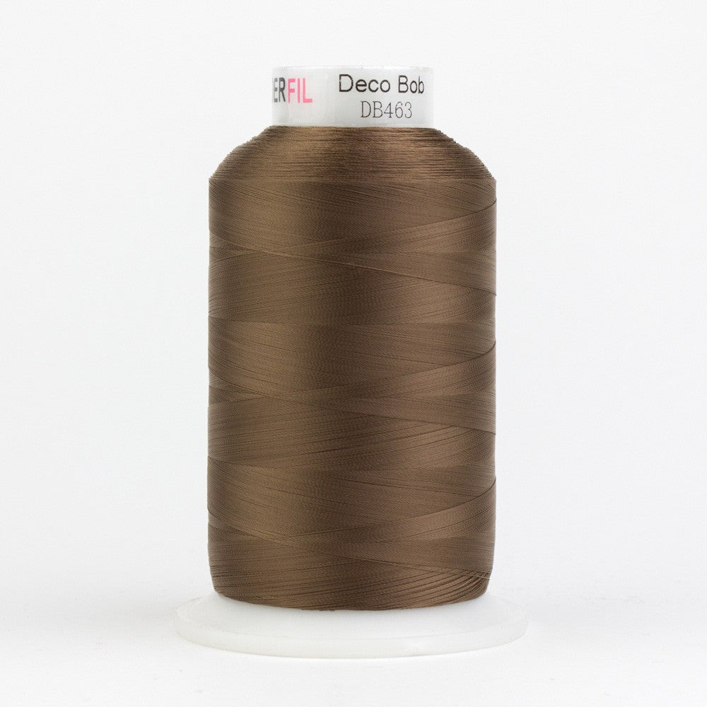 DecoBob Cottonized Polyester 80wt 6000m Dark Tan