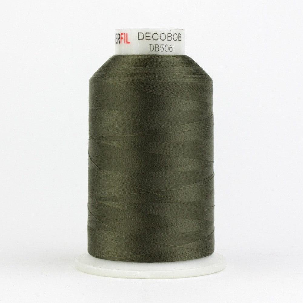 DecoBob Cottonized Polyester 80wt 6000m Moss Green