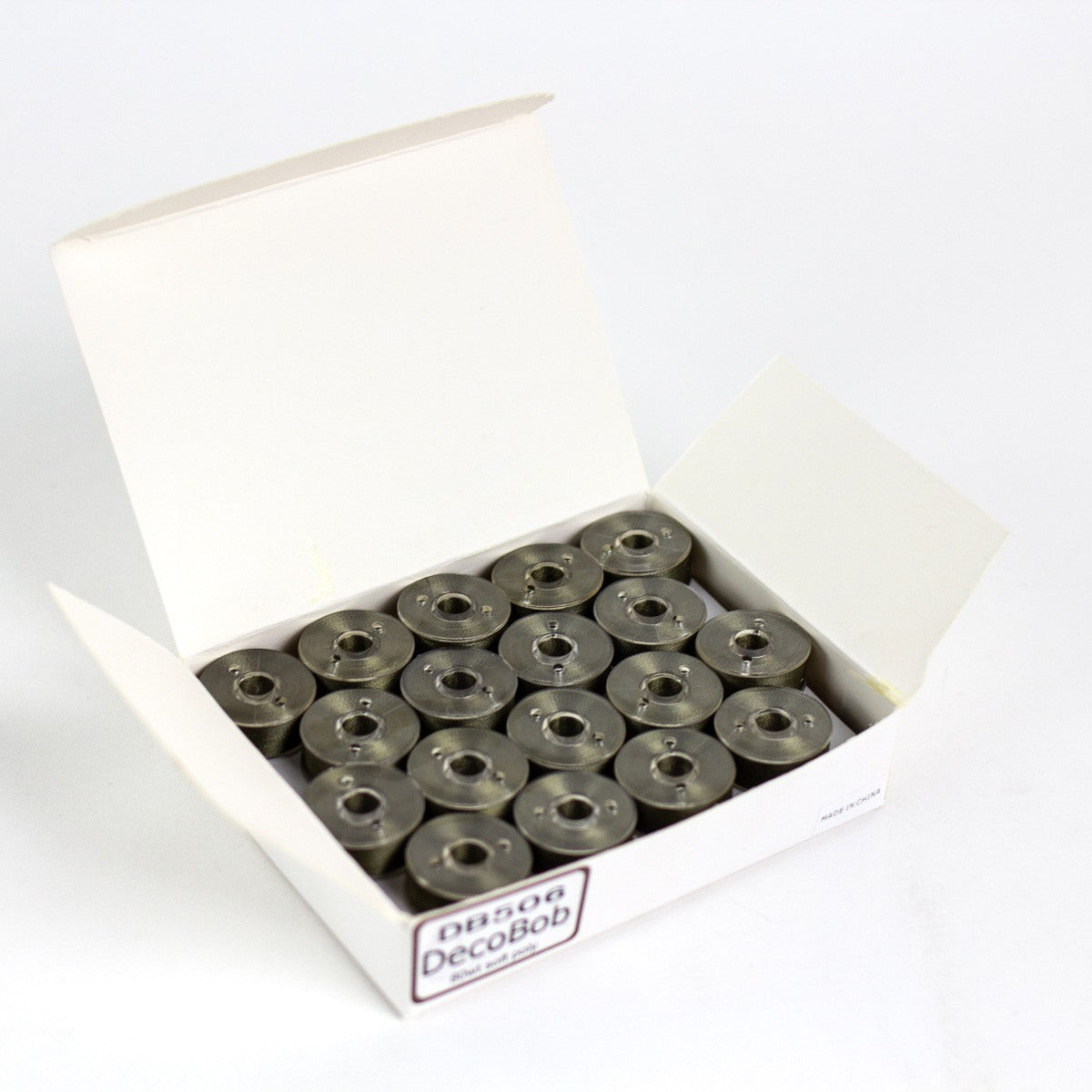 DecoBob Prewound Bobbins Size L 36ct Moss Green