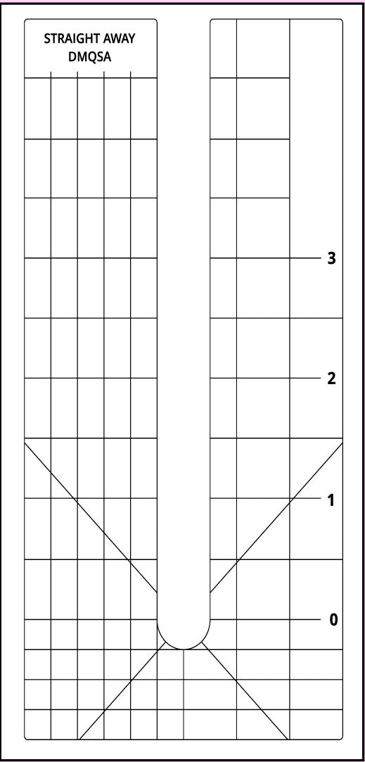 Low Shank DMQuilting 5in Straight Away Template