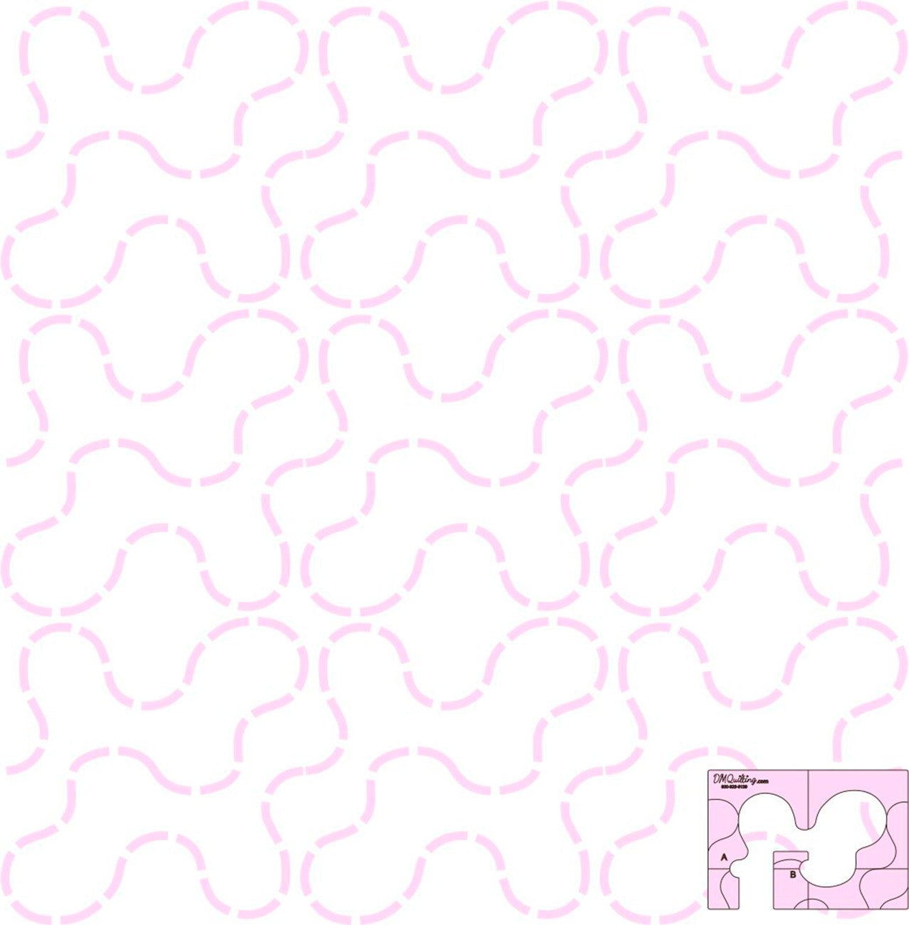 Winding Way Template 4in High Shank