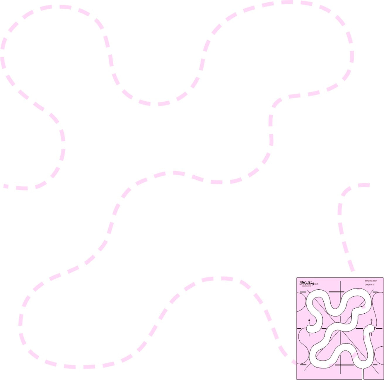 Winding Way Template 5in Original High Shank