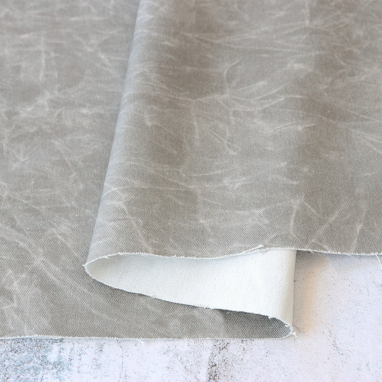 Faux Waxed Duck Canvas Artillery Grey 15yds