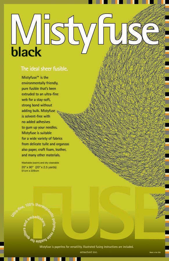 Mistyfuse Black 20in x 90in