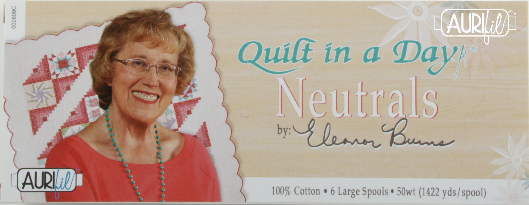 Quilt In A Day Thread Collection by Eleanor Burns 50wt 6 Large Spools