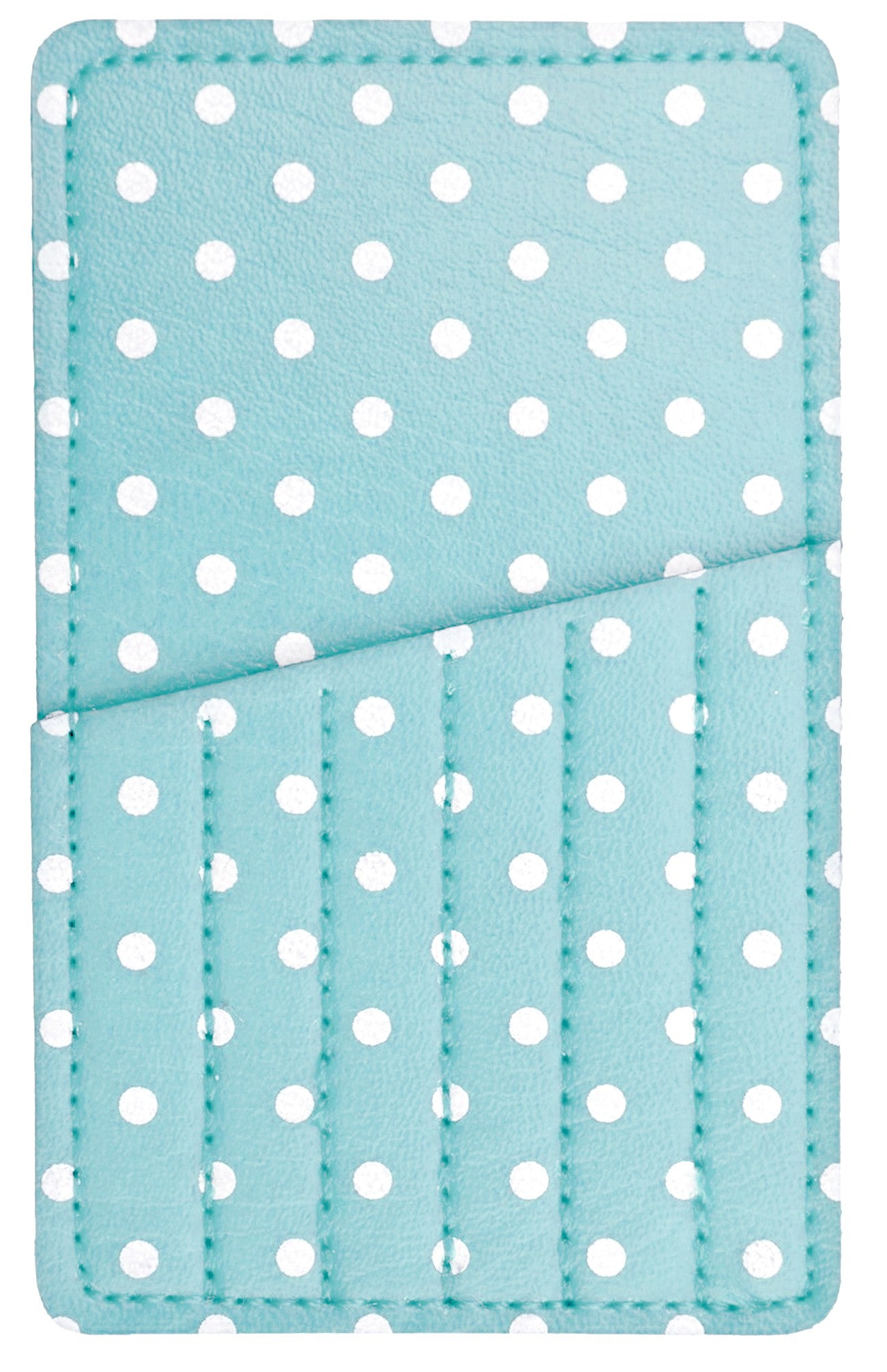 Needle Carry Card Aqua Polka Dot