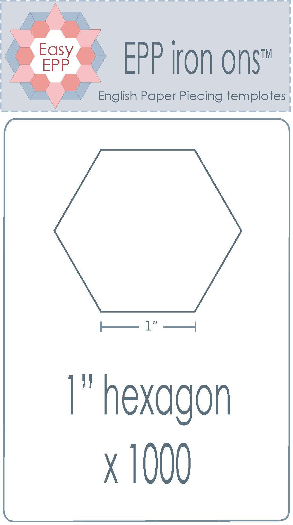 1" Hexie x 1000 Pack