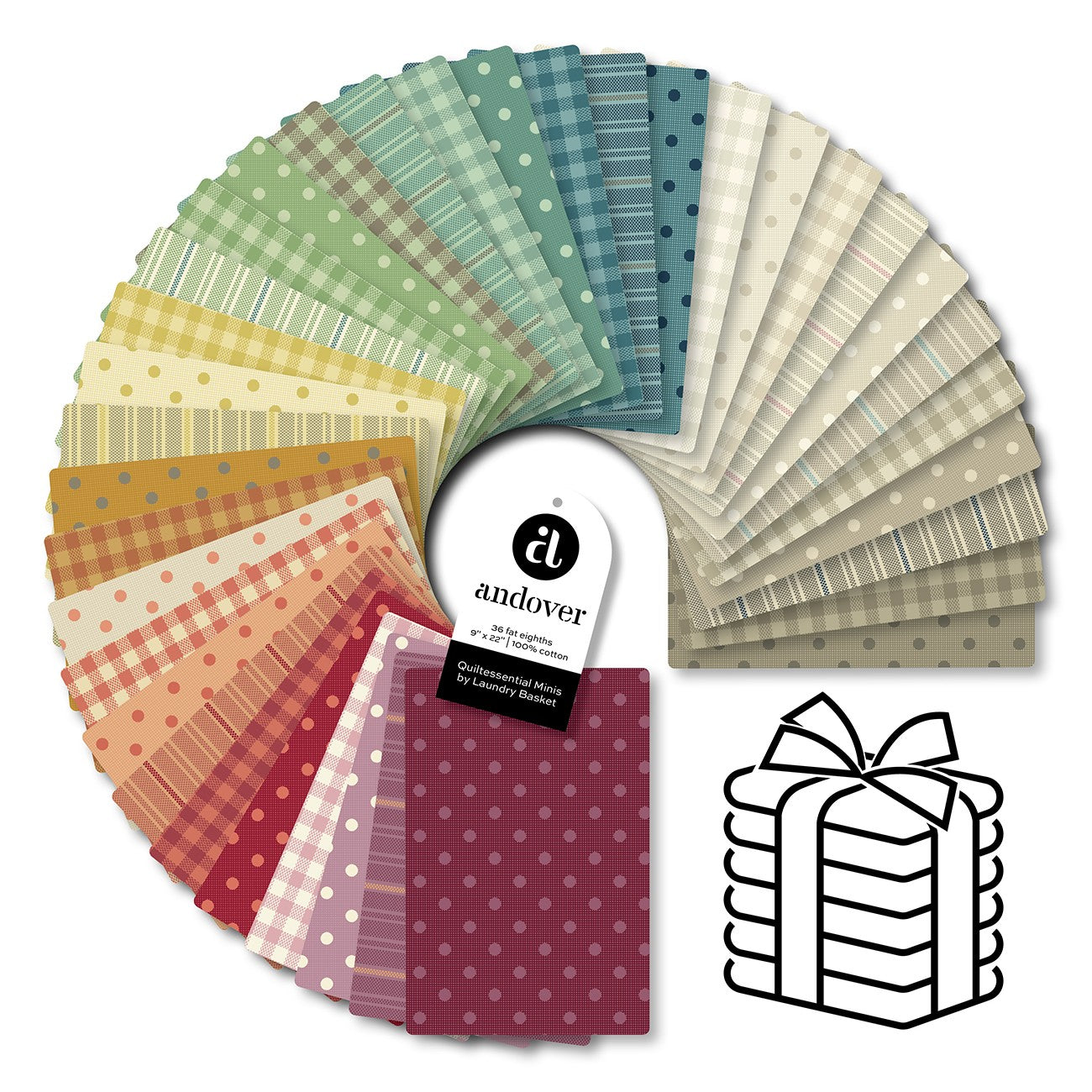 Quiltessential Minis Fat Eighth Bundle 36 Cuts Each