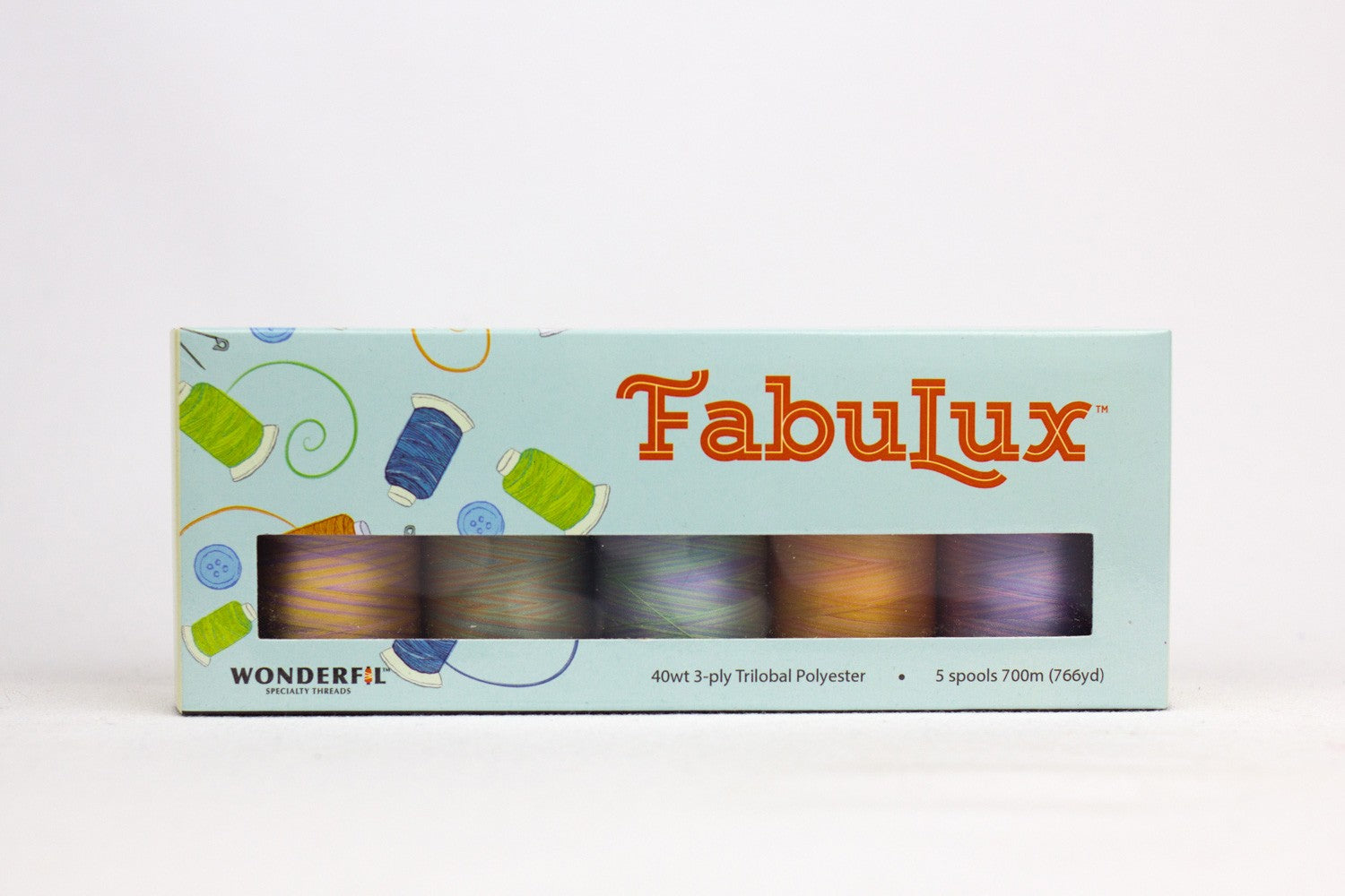 FabuLux Trilobal Polyester 40wt 700m 5ct Set Baby Blanket