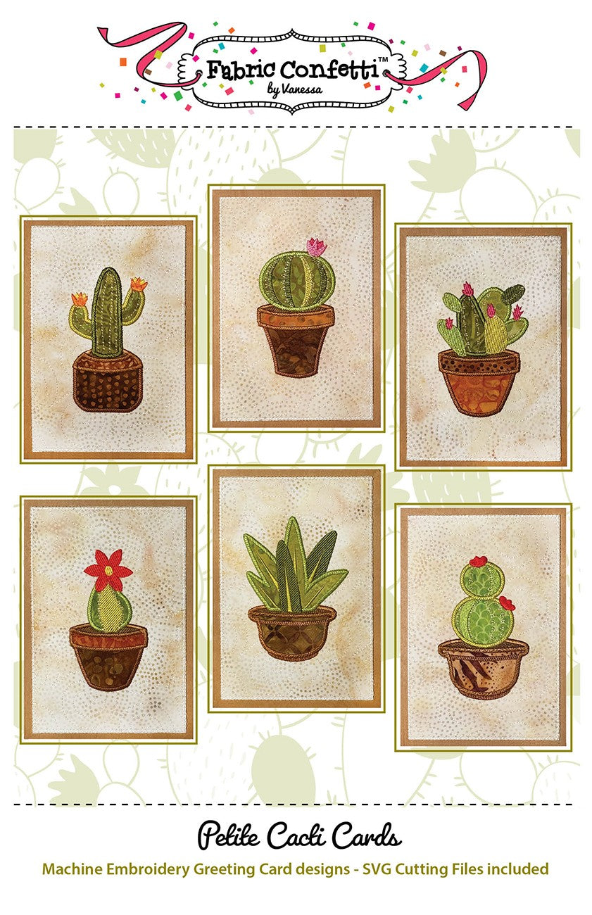 Petite Cacti Blank Greeting Cards