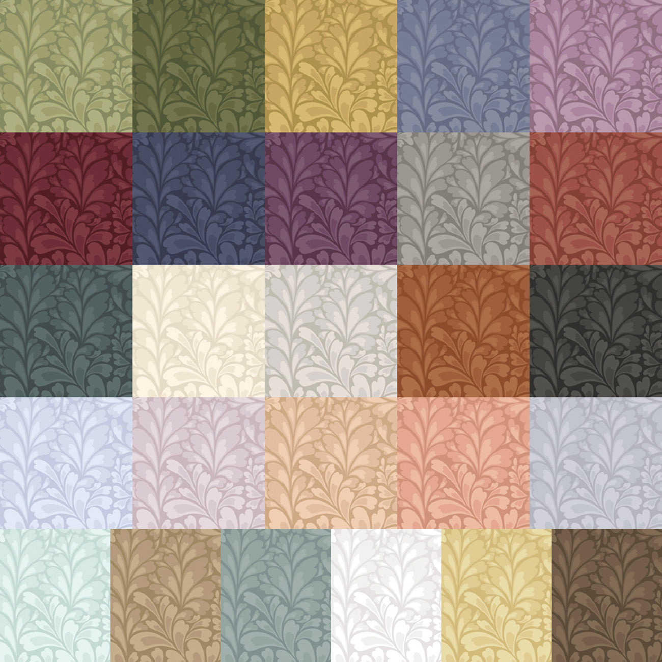 5in Squares Flourish, 42pcs/bundle