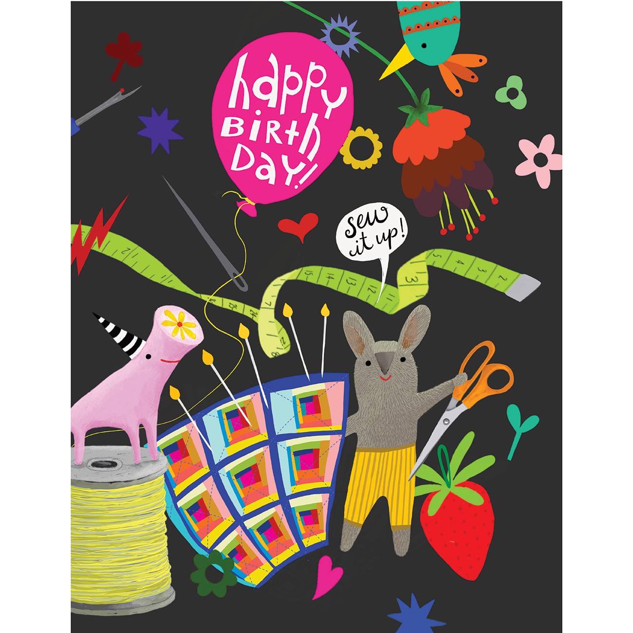 Notecard-Sew It Up Birthday