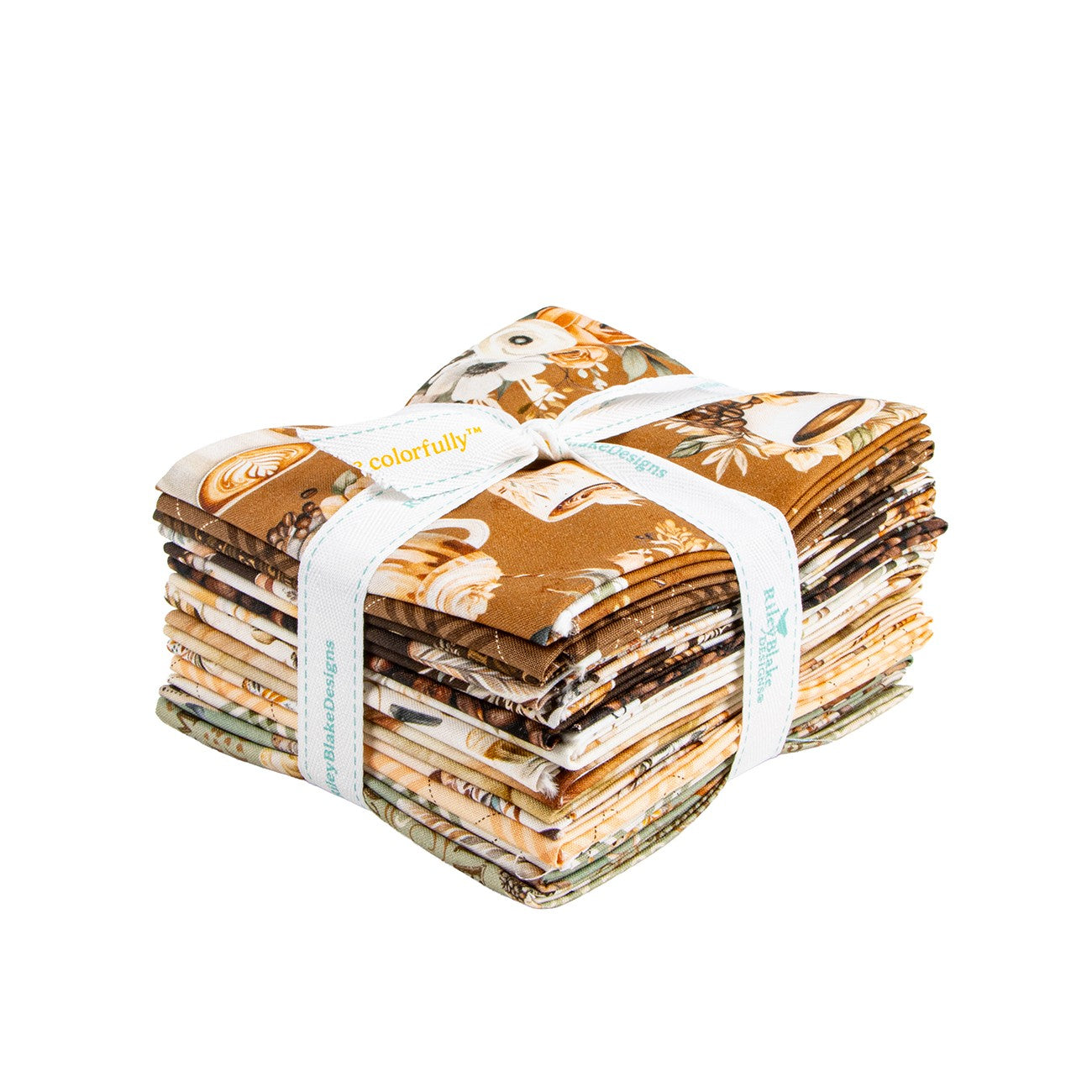 Coffee Time Fat Quarter Bundle, 15pcs