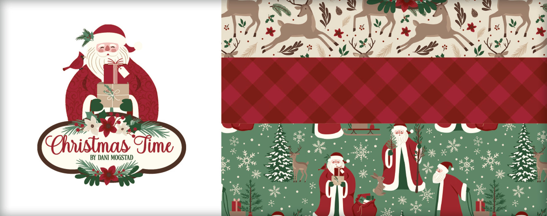 Christmas Time Fat Quarter Bundle, 18 Pcs.