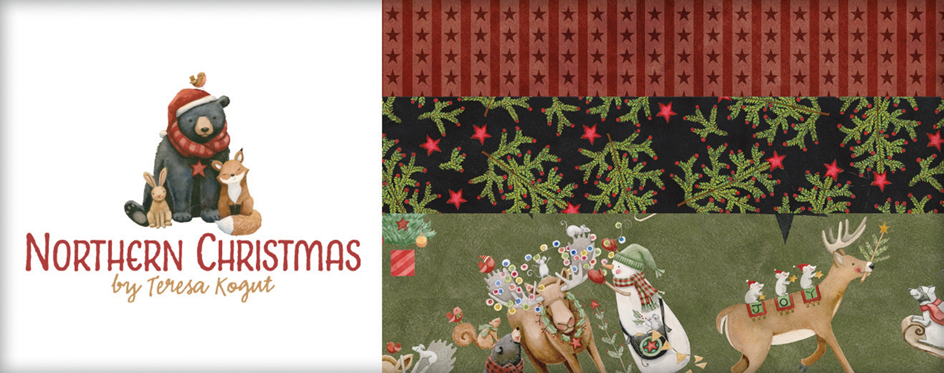 Northern Christmas Fat Quarter Bundle, 21 Pcs.
