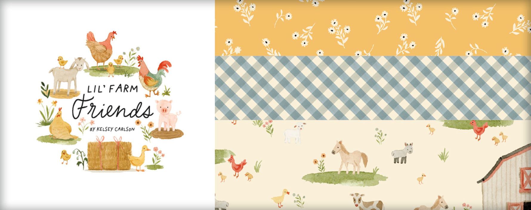 Lil' Farm Friends Fat Quarter Bundle, 18 Pcs.