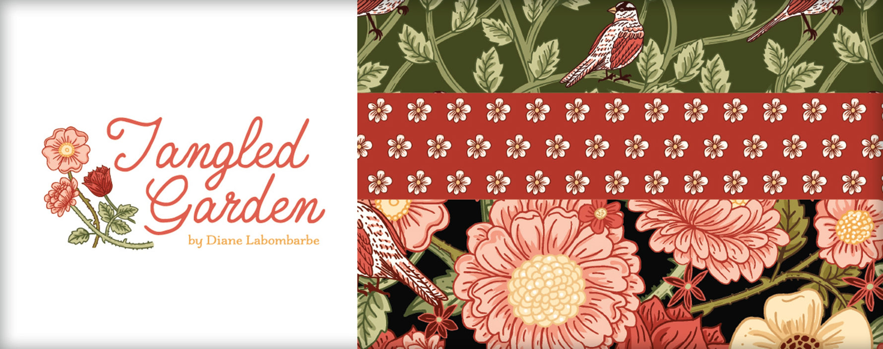 Tangled Garden Fat Quarter Bundle, 21 Pcs.