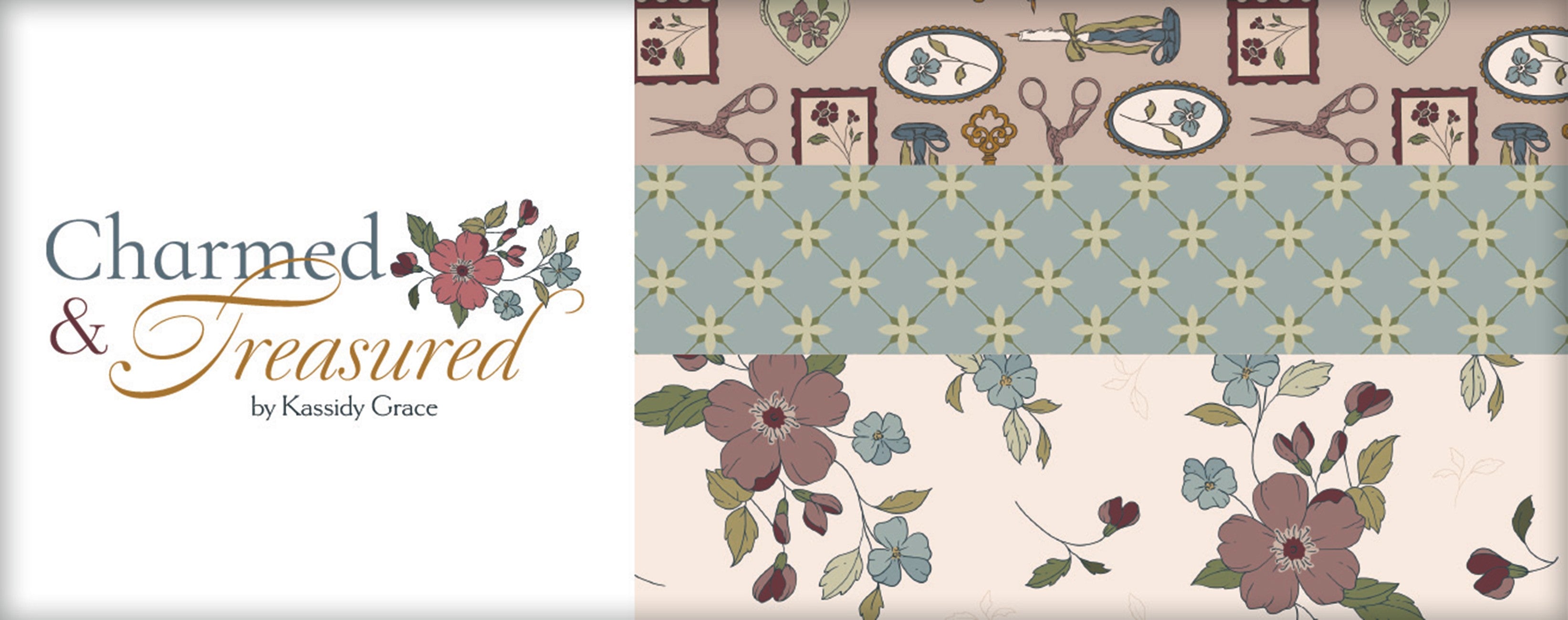 Charmed & Treasured Fat Quarters, 24pcs