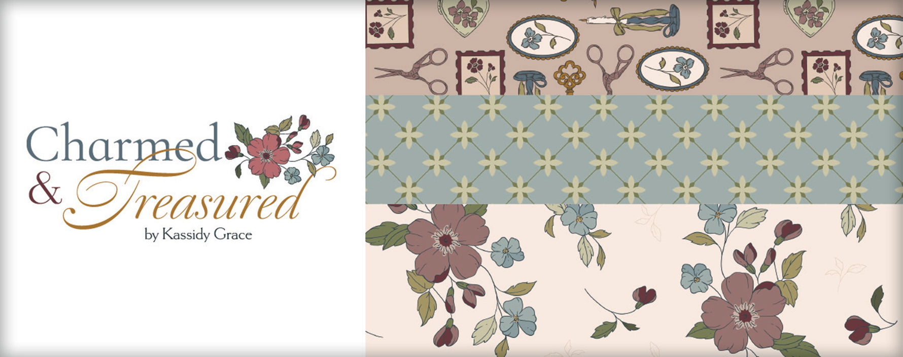 Charmed & Treasured Fat Quarters, 24pcs