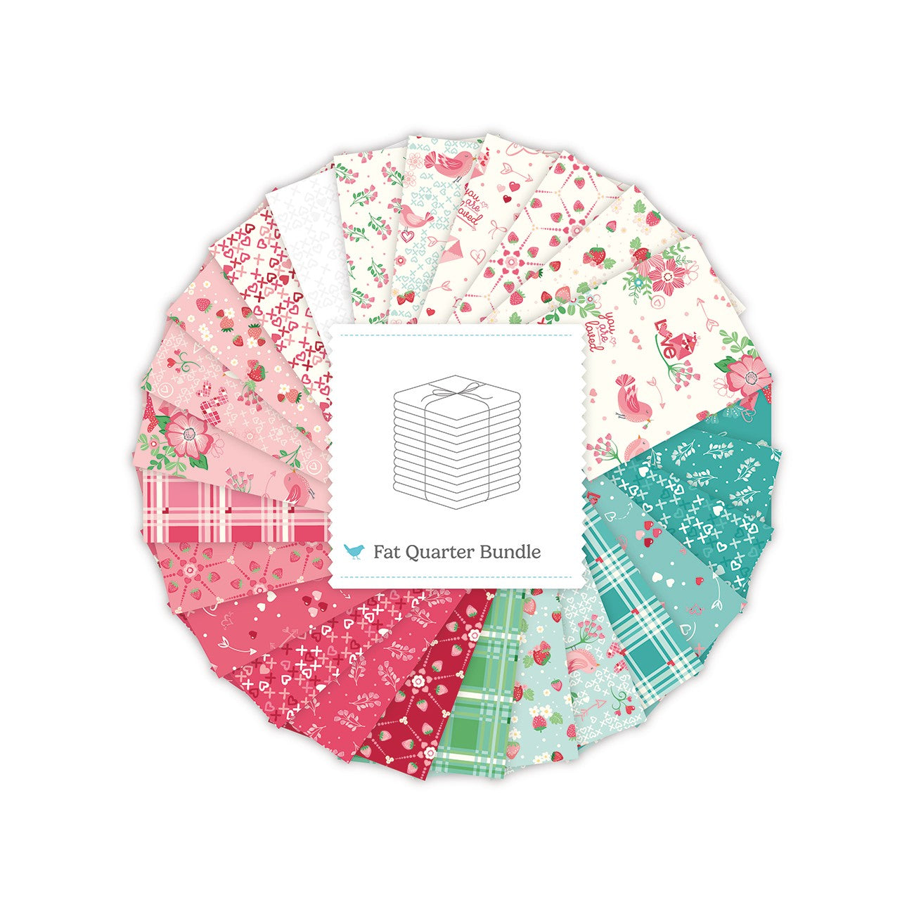 Bloom & Heart Fat Quarter Bundle, 25 Pcs.