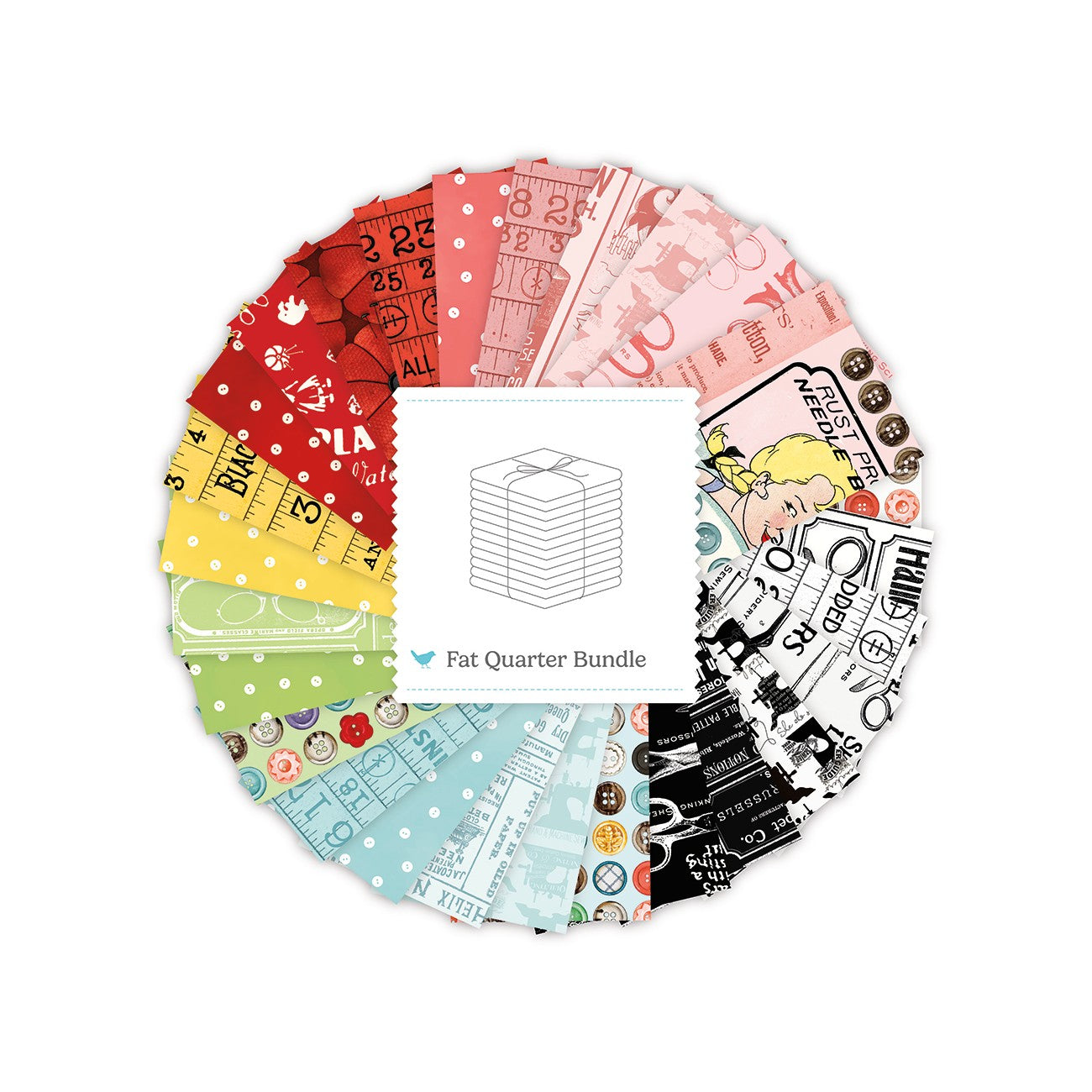 She Who Sews–The Maker Fat Quarter Bundle, 27 Pcs.