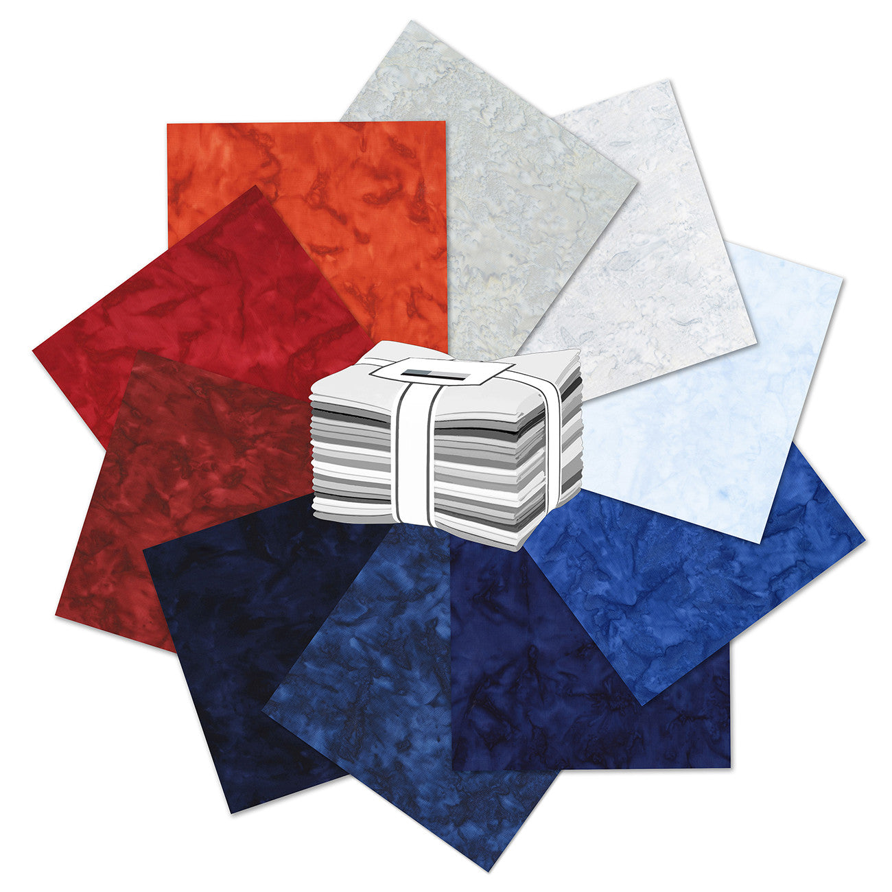 Fat Quarter Bundles Prisma Dyes 10pcs