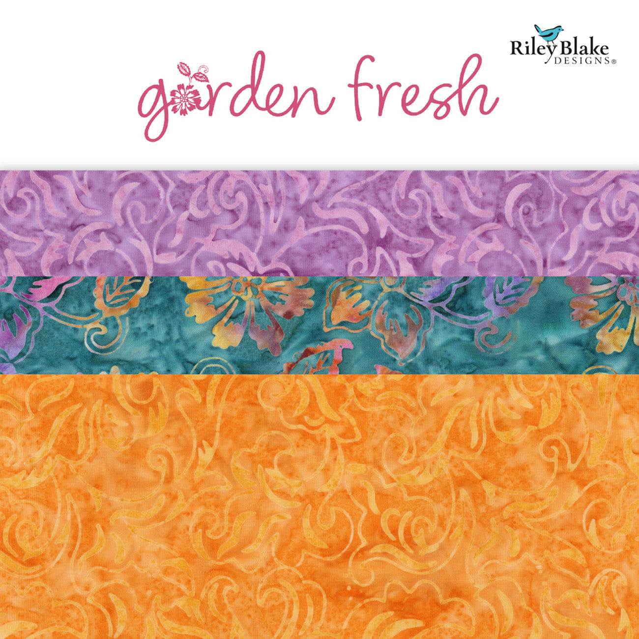 Batiks Garden Fresh Fat Quarter Bundle, 20 Pcs.